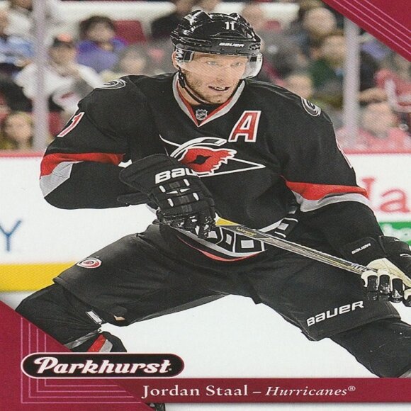 Jordan Staal (Carolina Hurricanes) - Set Of 3 NHL Hockey Cards - Picture 4 of 4